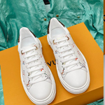 Louis Vuitton White Leather Sneakers