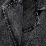 Cropped Belted Denim Jacket