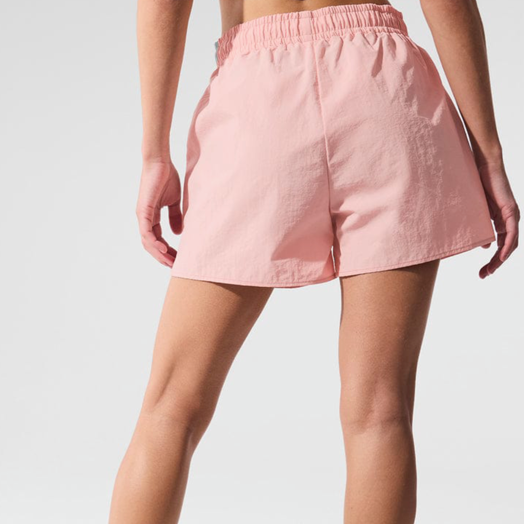 Alo Yoga Cropped Half-Zip Pullover & Flowy Training Short Set