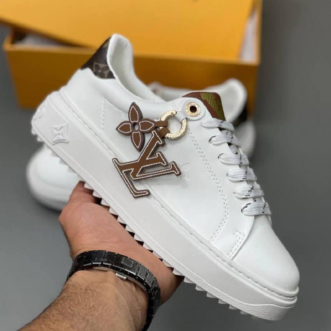 Louis Vuitton White Leather Sneakers