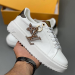 Louis Vuitton White Leather Sneakers