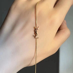 YSL Minimal Metal Bracelet