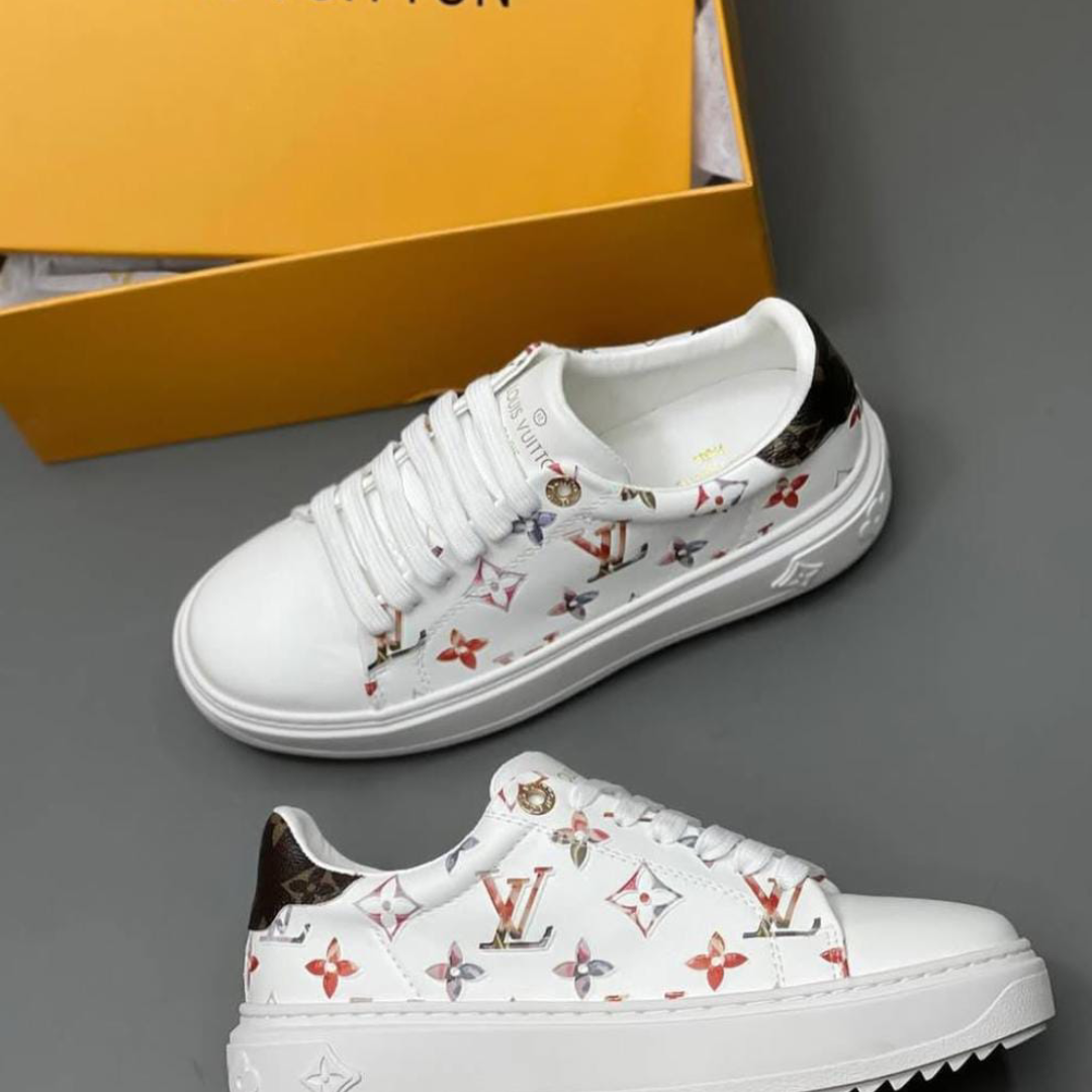 Louis Vuitton White Leather Sneakers