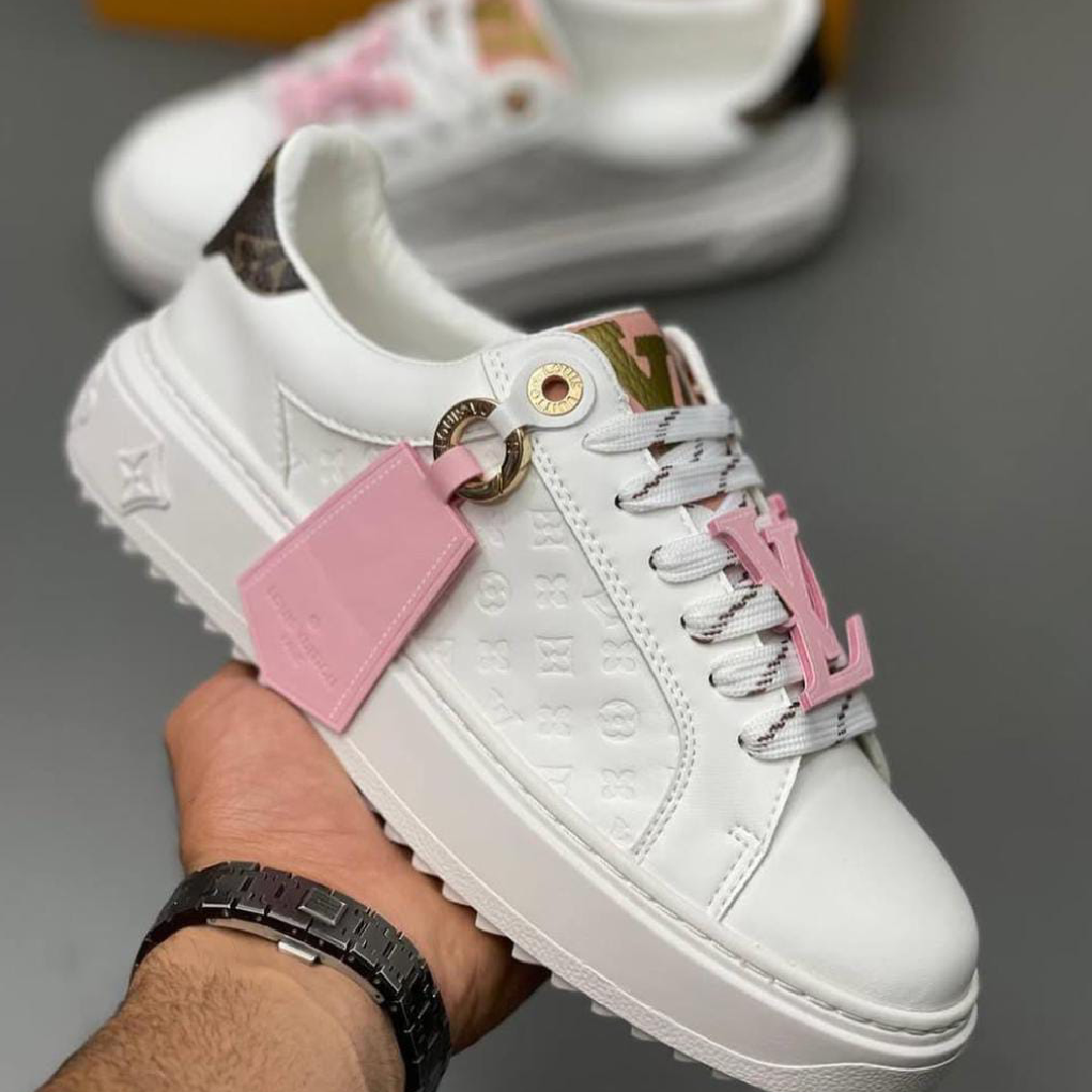 Louis Vuitton White Leather Sneakers