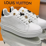 Louis Vuitton White Leather Sneakers