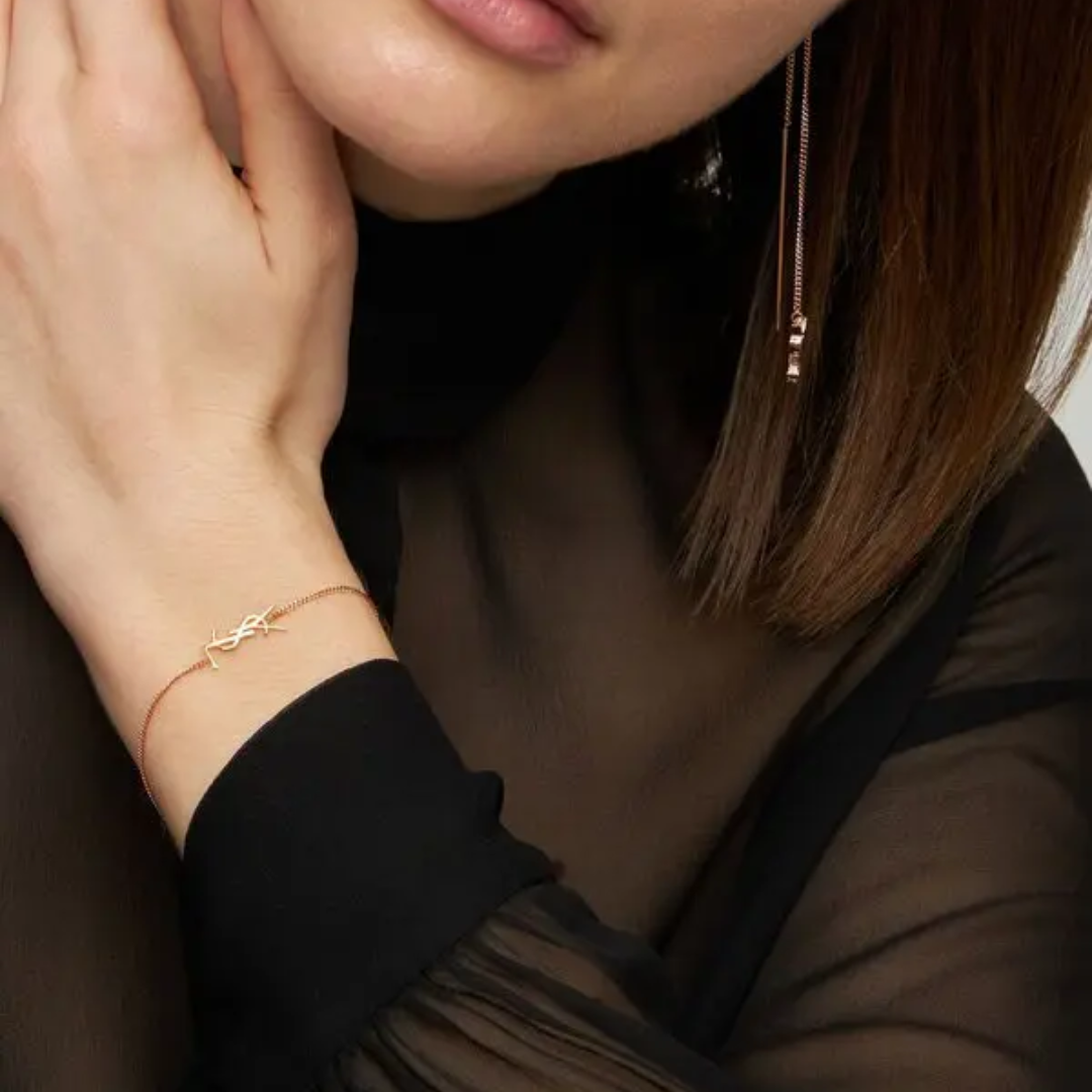 YSL Minimal Metal Bracelet