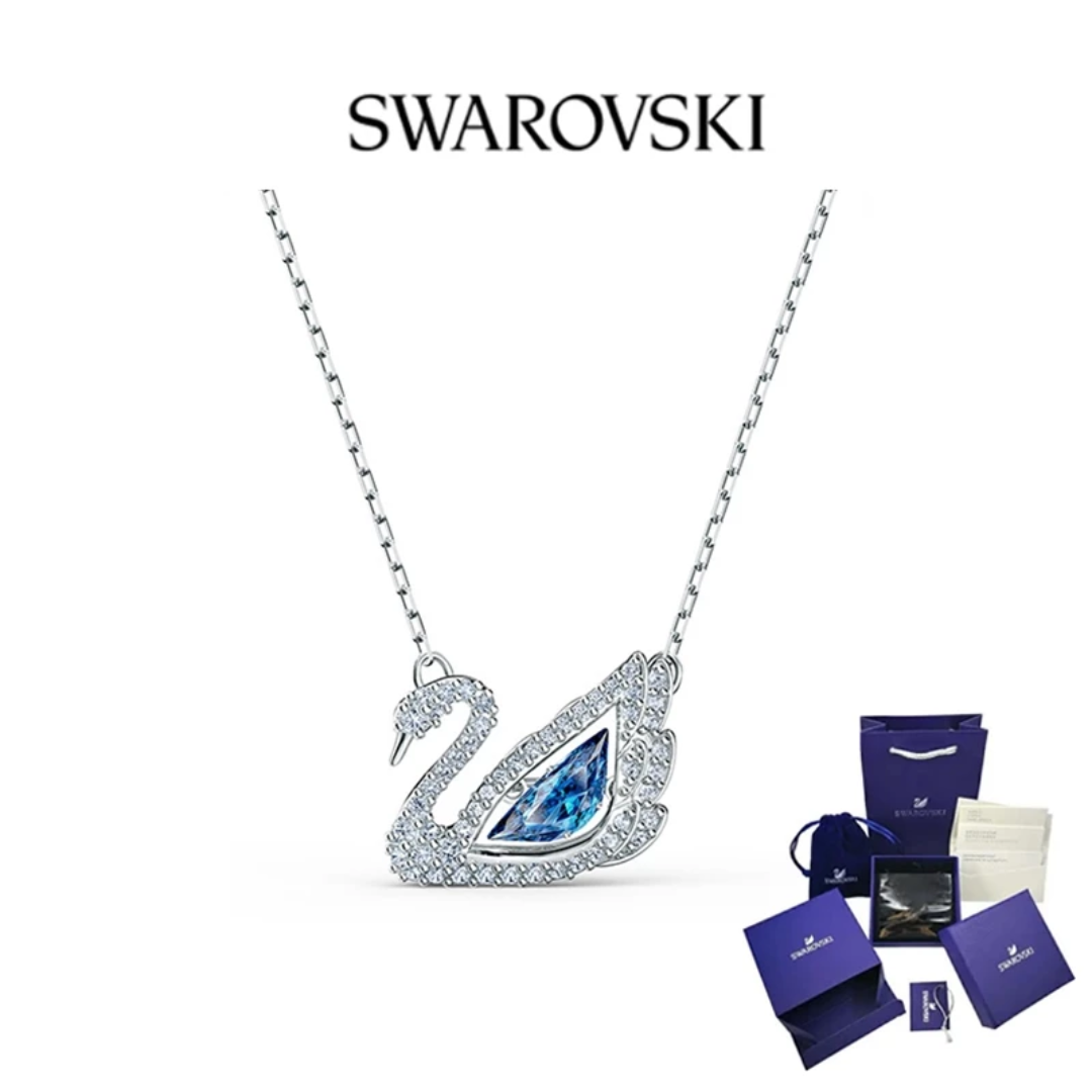 Swarovski Swan Crystal Necklace – Elegant Gift Set