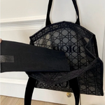 Dior Black Mesh Tote Bag
