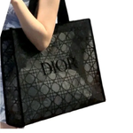 Dior Black Mesh Tote Bag