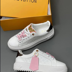 Louis Vuitton White Leather Sneakers