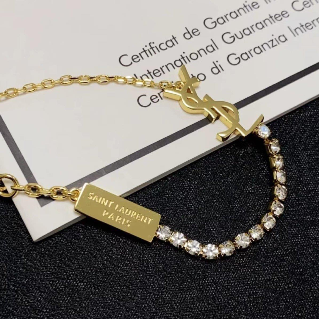 YSL Elegant Crystal Bracelet