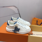 Louis Vuitton White Leather Sneakers