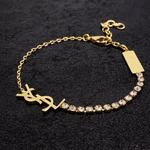 YSL Elegant Crystal Bracelet