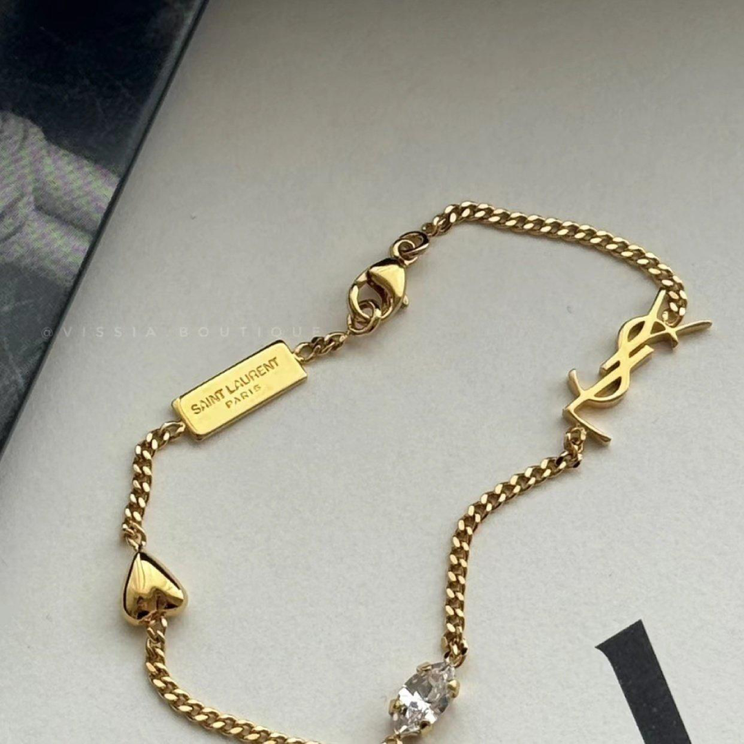 YSL Elegant Crystal Bracelet