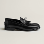 Hermès Black Leather Loafer
