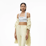 Alexander Wang Logo Cross-Back Crop Top