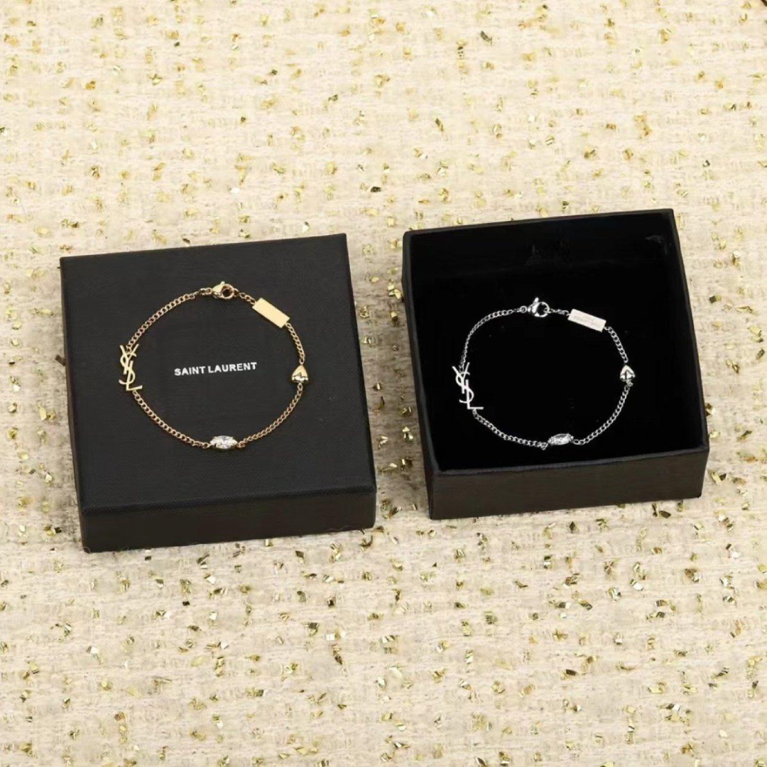 YSL Elegant Crystal Bracelet