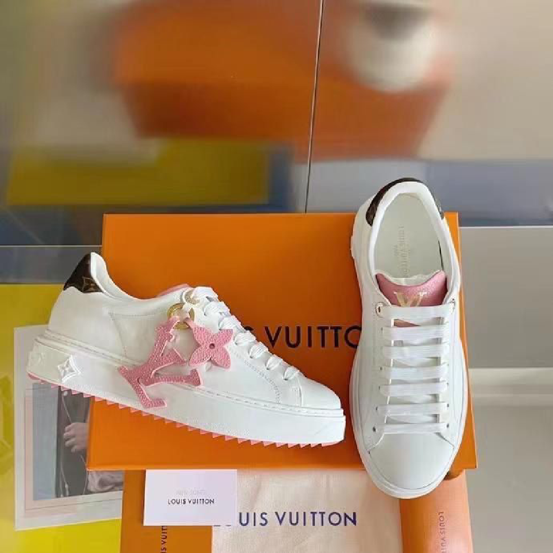 Louis Vuitton White Leather Sneakers