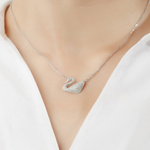 Swarovski Swan Crystal Necklace – Elegant Gift Set