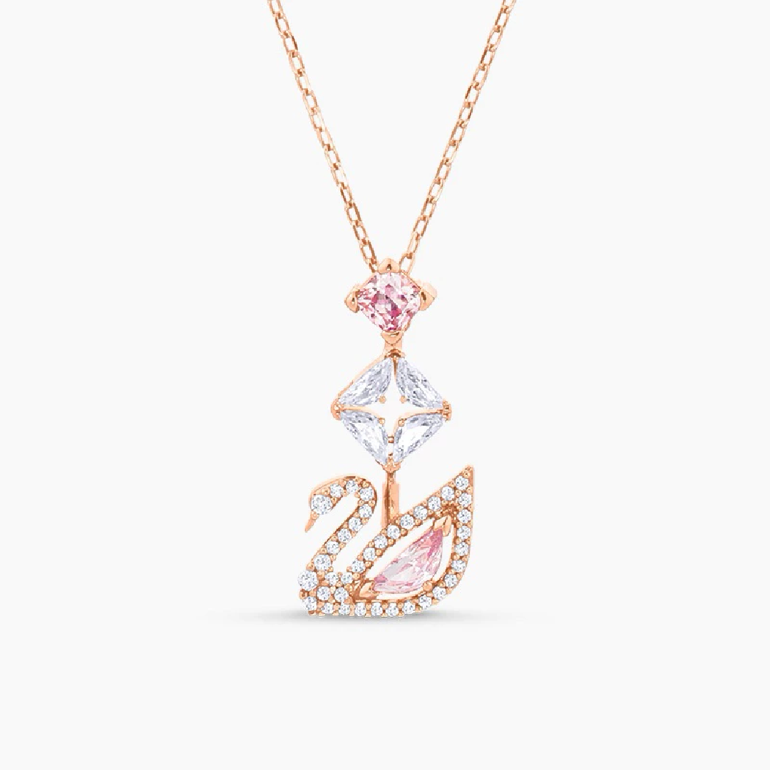 Swarovski Swan Crystal Necklace – Elegant Gift Set