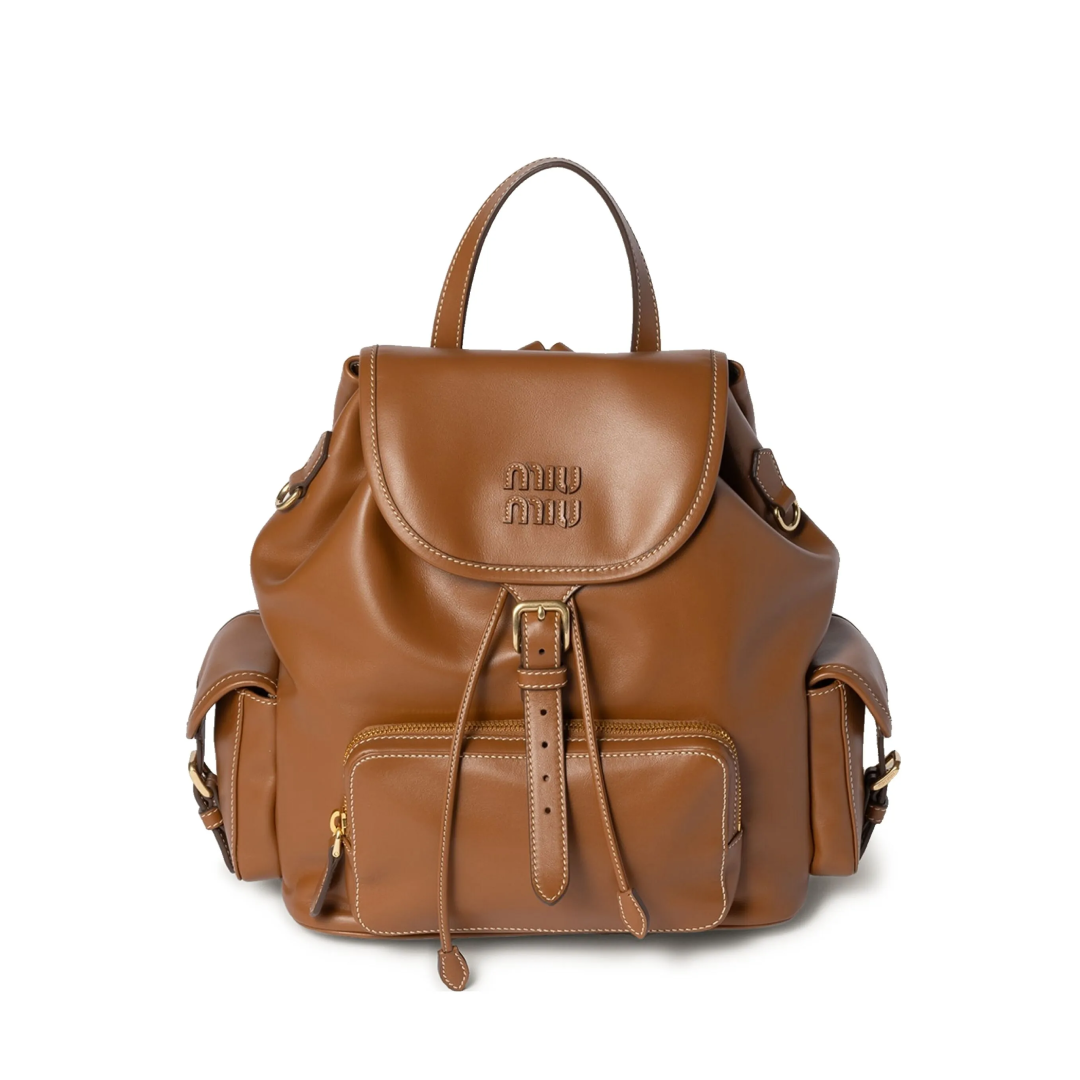 Miu Miu Matelassé Leather Backpack