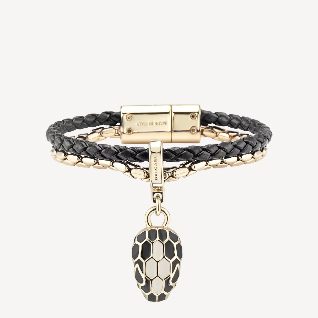 BVLGARI Serpenti Forever Leather Bracelet