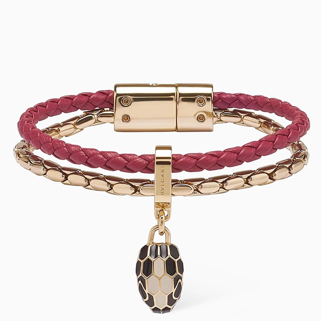BVLGARI Serpenti Forever Leather Bracelet