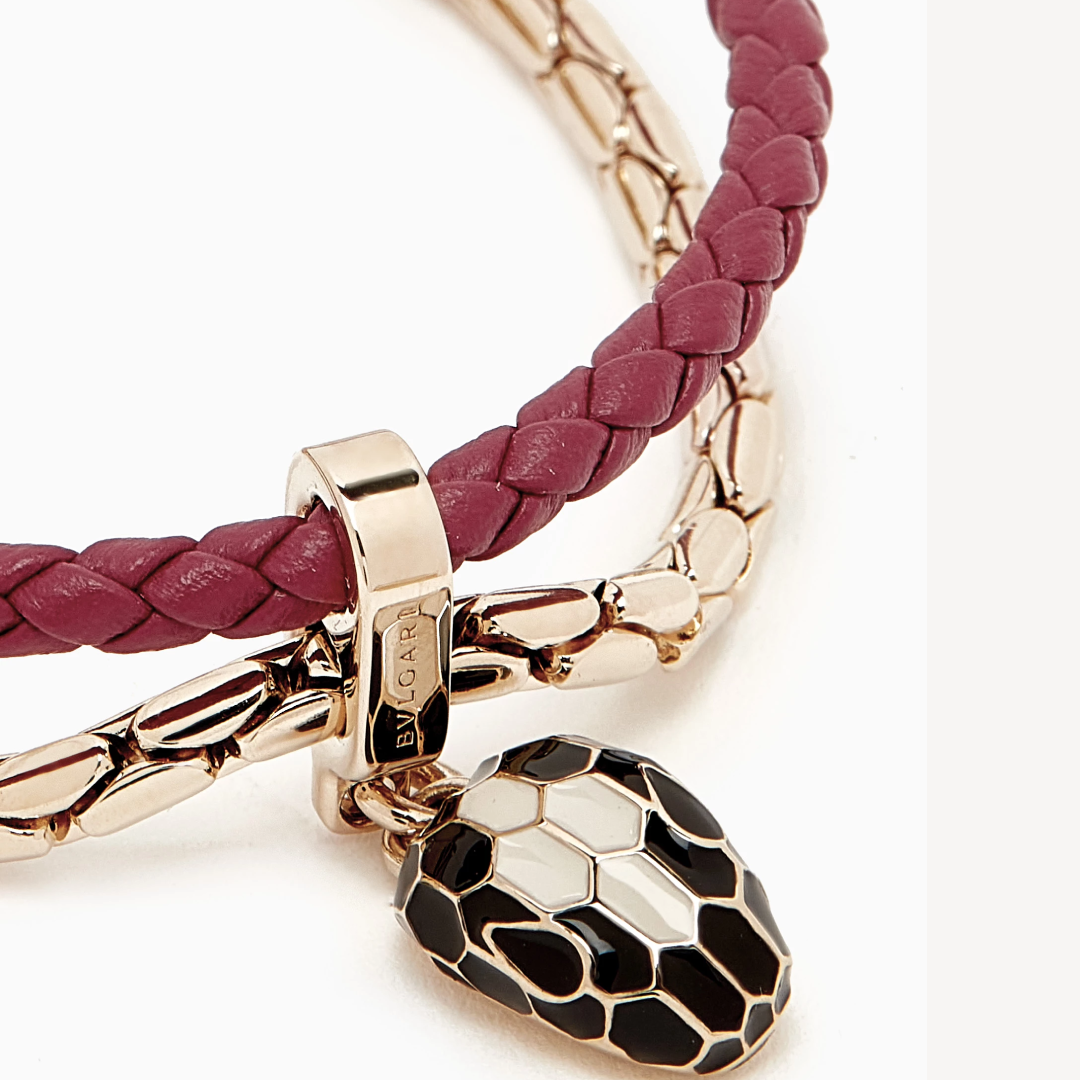 BVLGARI Serpenti Forever Leather Bracelet