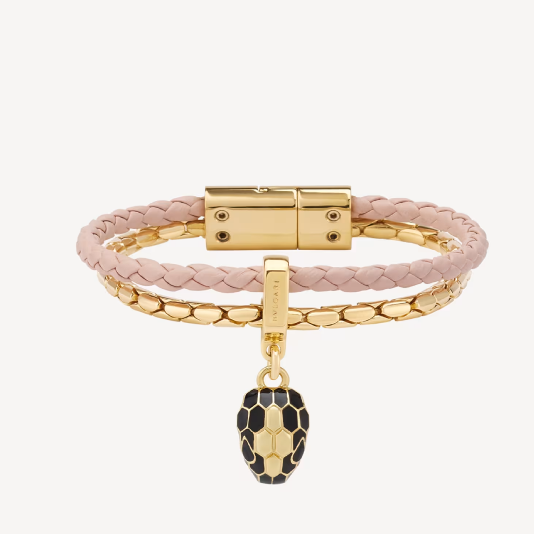 BVLGARI Serpenti Forever Leather Bracelet