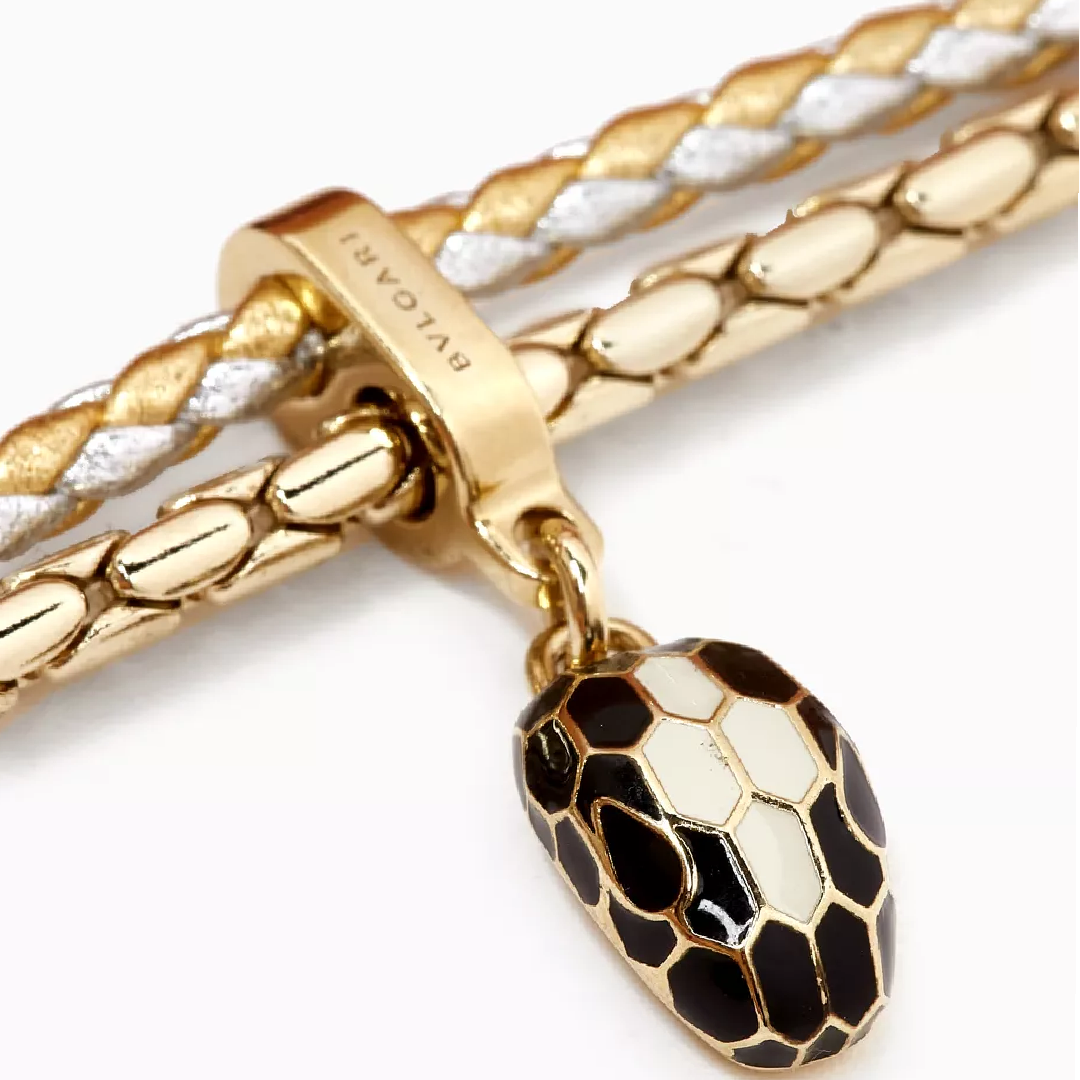 BVLGARI Serpenti Forever Leather Bracelet