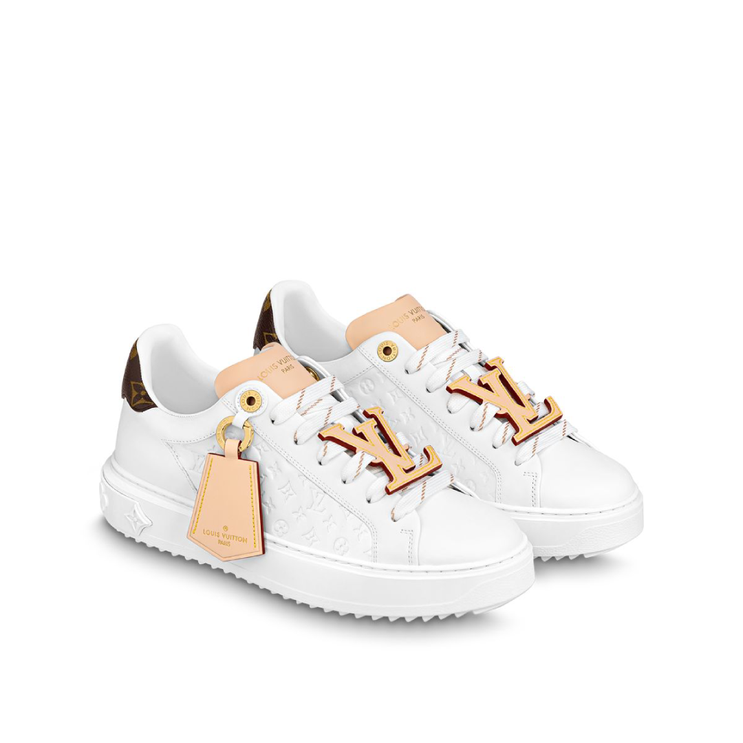 Louis Vuitton White Leather Sneakers