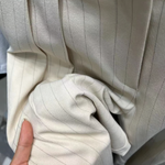 High-Waisted Pinstripe Wide-Leg Trousers