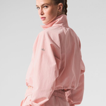 Alo Yoga Cropped Half-Zip Pullover & Flowy Training Short Set