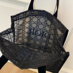 Dior Black Mesh Tote Bag
