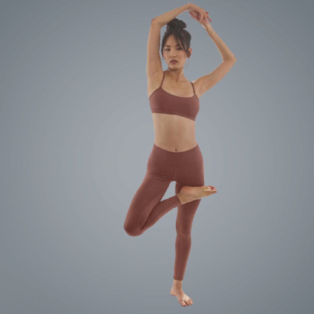 Alo Yoga Ribbed Crop Tank & High-Waist Airlift Legging Set