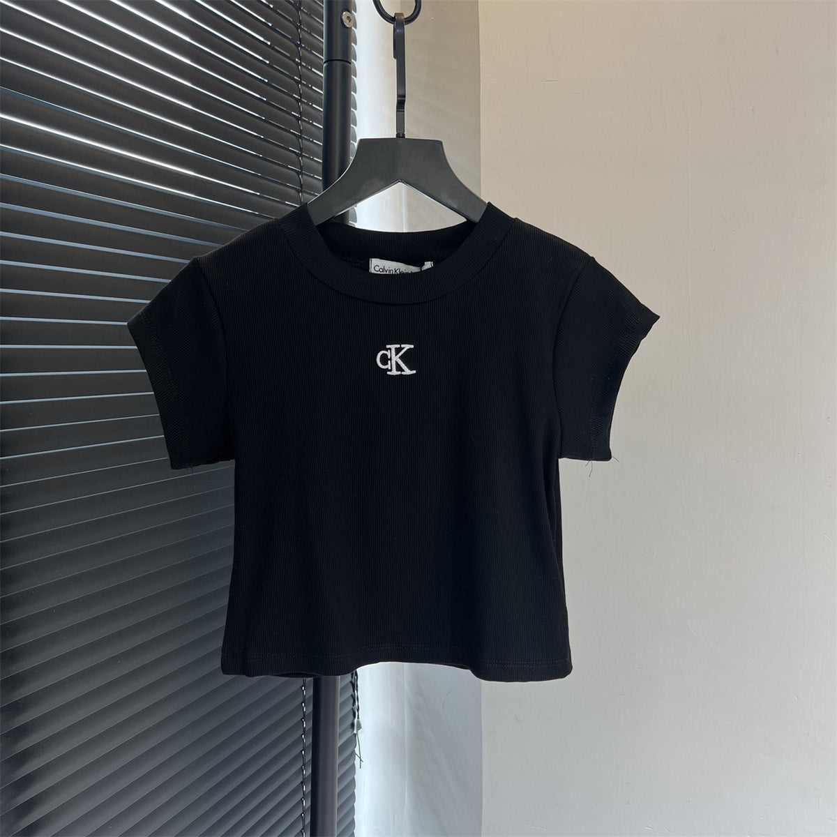 Calvin Klein Ribbed Crop Top and Short Set