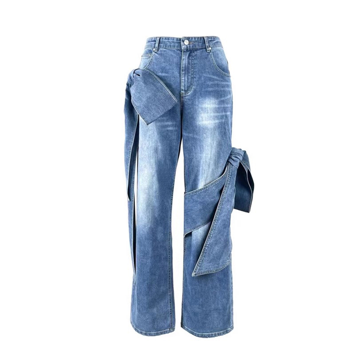 Tie-Front Crop Top and Wide-Leg Pant Set