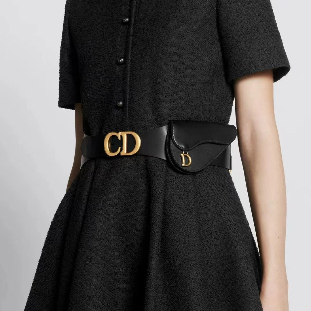 Dior Saddle Belt with Pouch