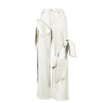 Tie-Front Crop Top and Wide-Leg Pant Set