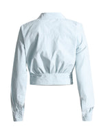 Criss-Cross Tie-Waist Long Sleeve Shirt