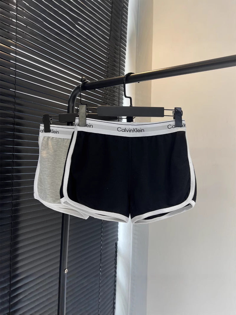 Calvin Klein Ribbed Crop Top and Short Set