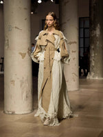 Twotwinstyle Layered Ruffle Trench Dress