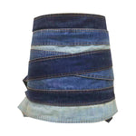 Deconstructed Denim Belt Skirt
