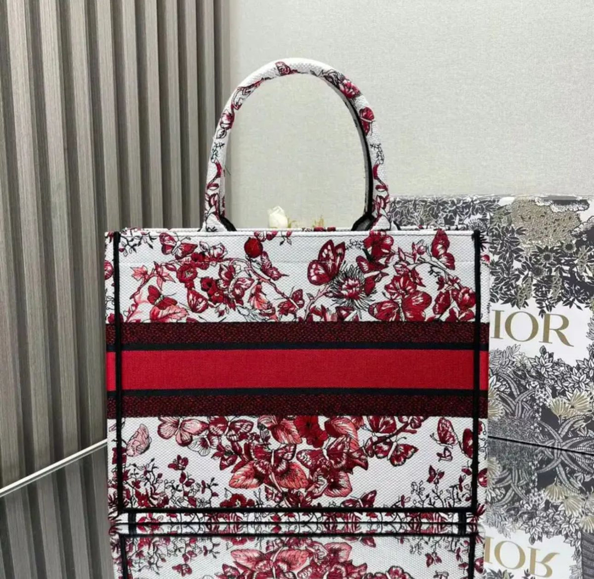 Red heart butterfly medium size comes with scarf