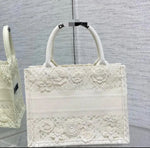 White silk flower trumpet, silk scarf