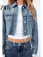 Zara denim short jacket