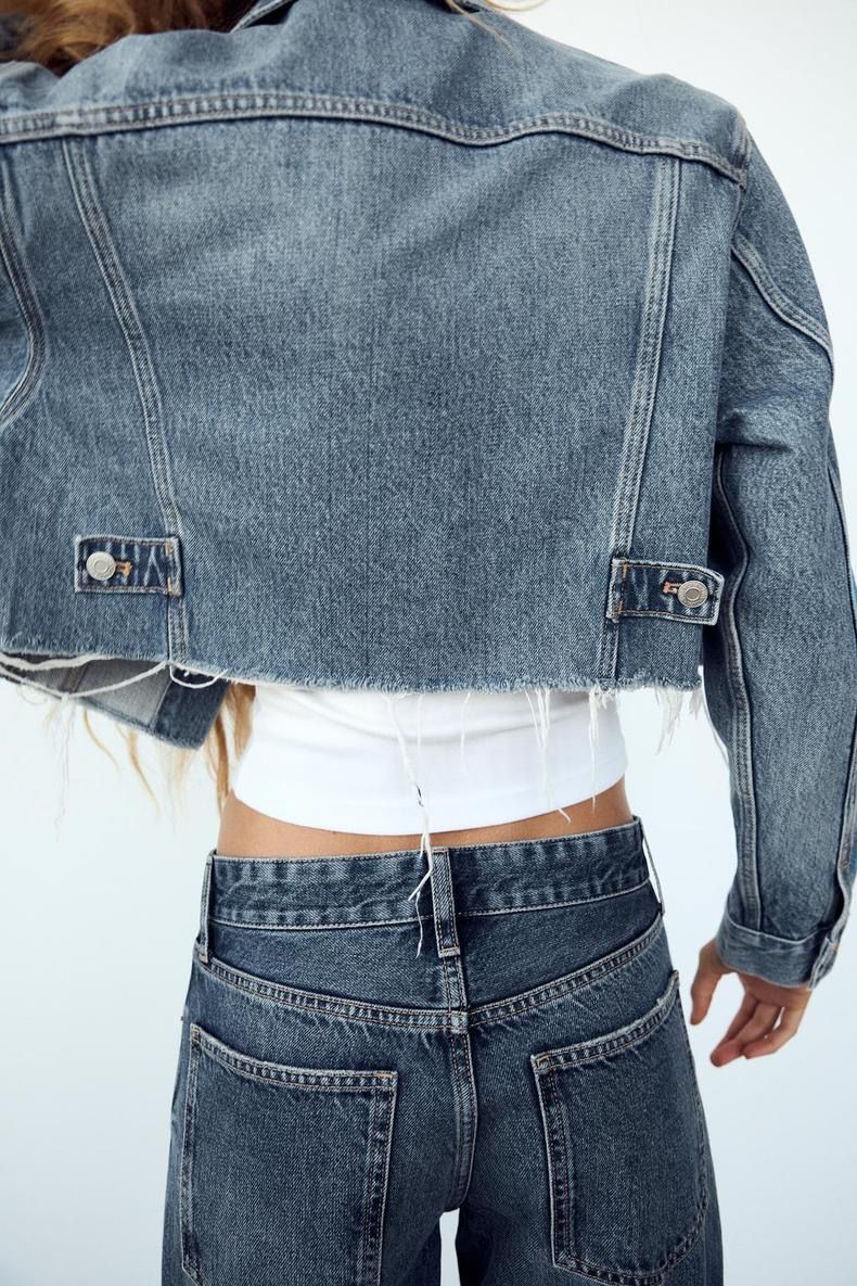 Zara denim short jacket