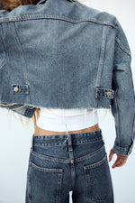 Zara denim short jacket
