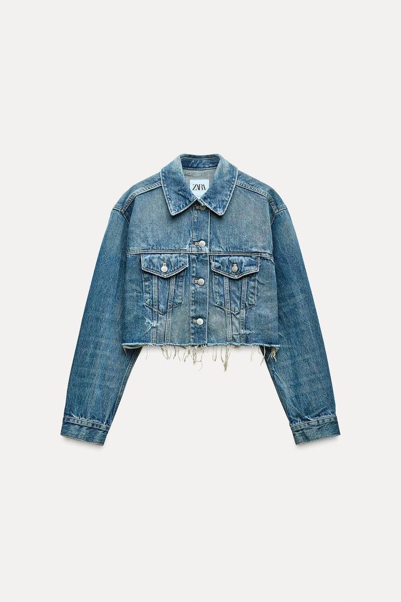 Zara denim short jacket