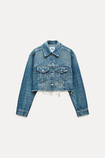 Zara denim short jacket